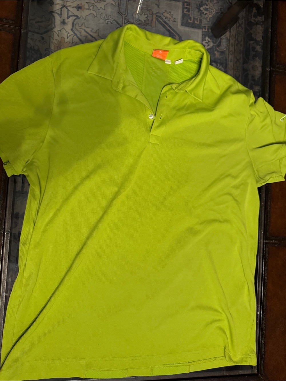 Puma Lime Green Men's Short-Sleeve Polo